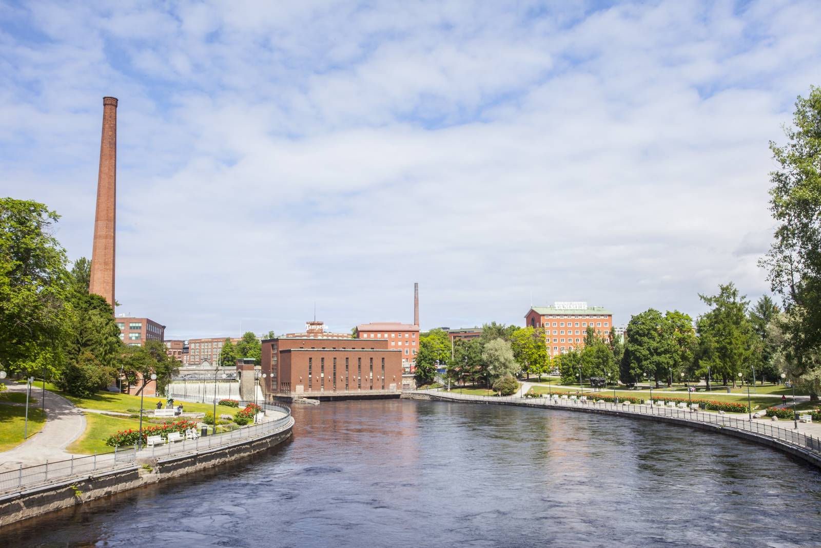 Tampere city centre view