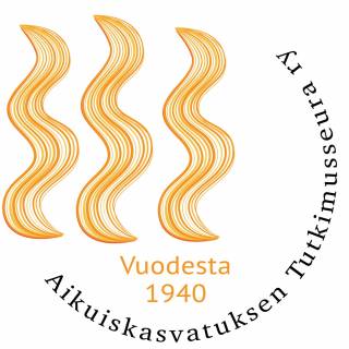 Aikuiskasvatuksen tutkimusseuran logo ja linkki verkkosivuille