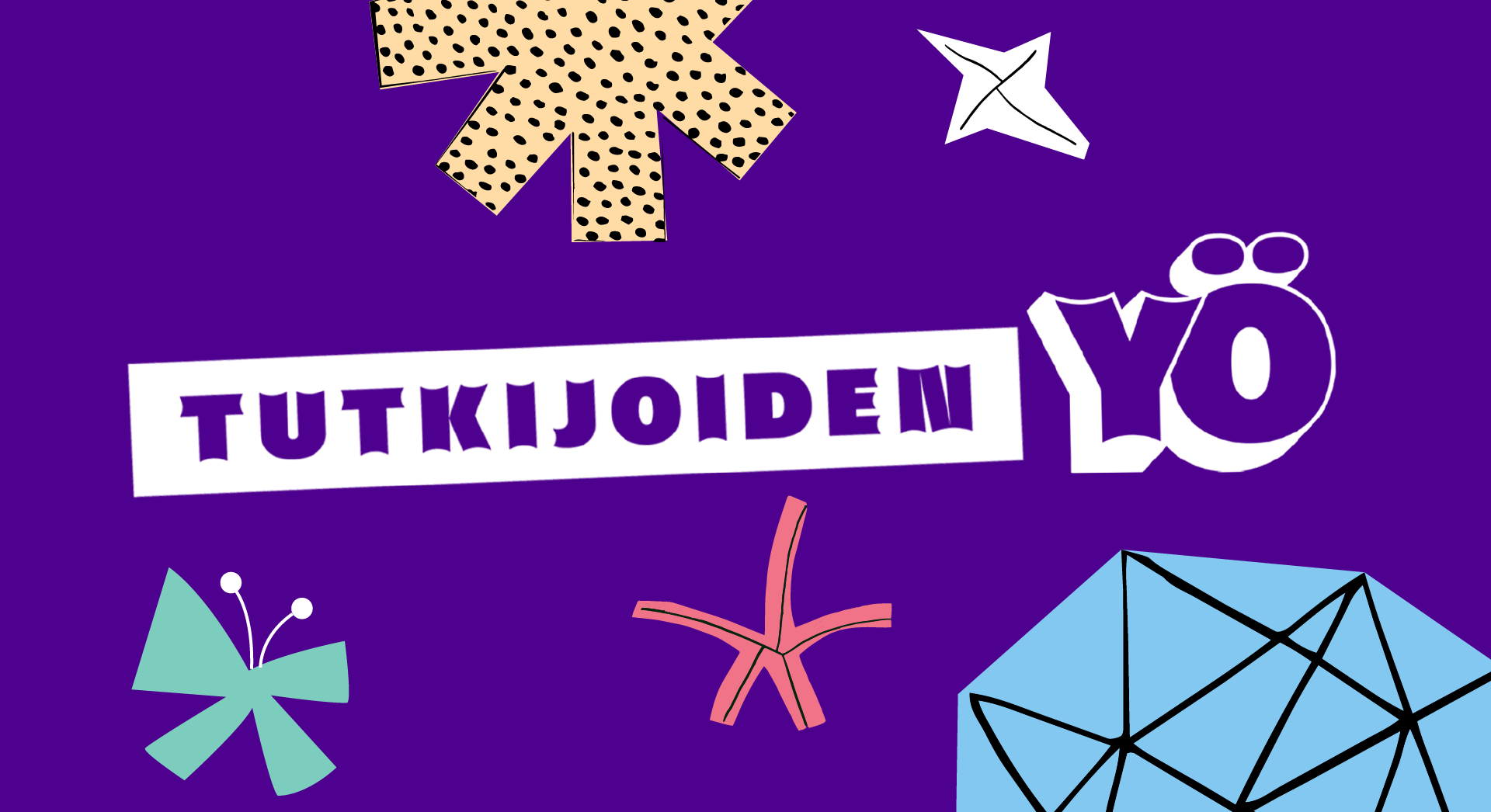 Teksti Tutkijoiden yö, sekä graafisia kuvioita