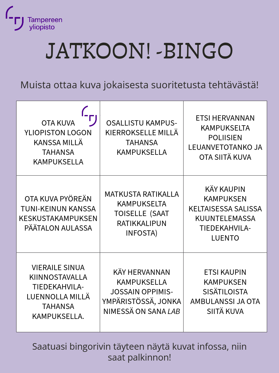 kuva bingoruudukosta