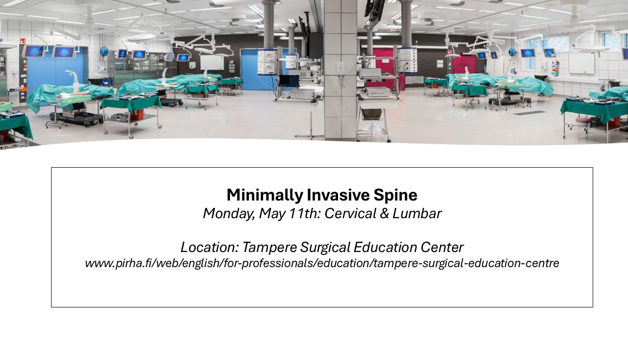 SNS2026 Minimally Invasive Spine Workshop