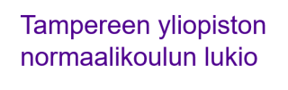 Tampereen yliopiston normaalikoulun lukio
