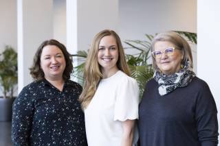 Anna Hannula, Lotta Sihvo Matikainen and Johanna Kujala