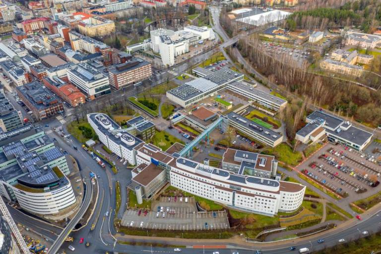City centre campus, aerial view.